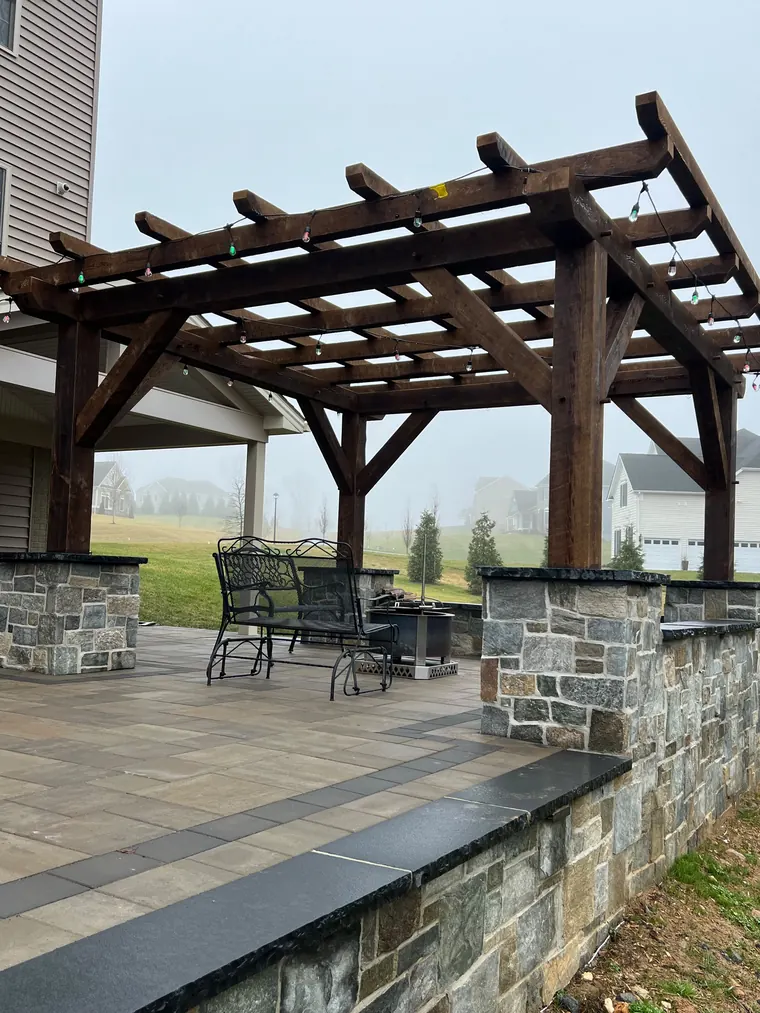 Hardscaping project by DreamScapes Masonry and Concrete in the greater Baltimore area