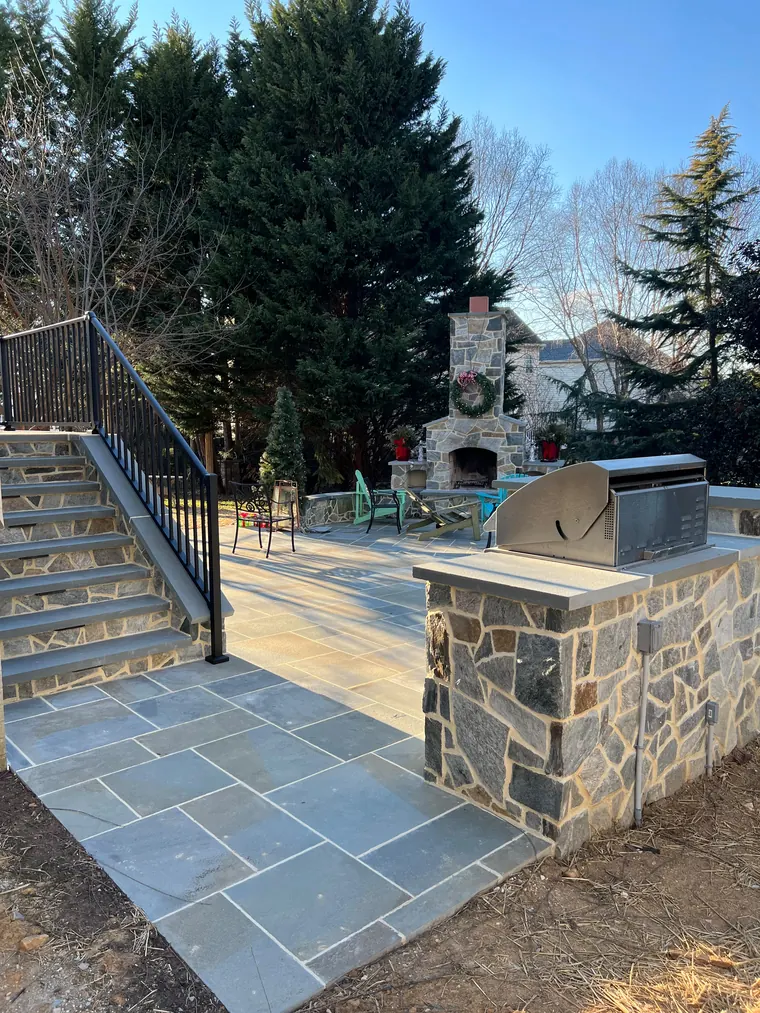 Hardscaping project by DreamScapes Masonry and Concrete in the greater Baltimore area