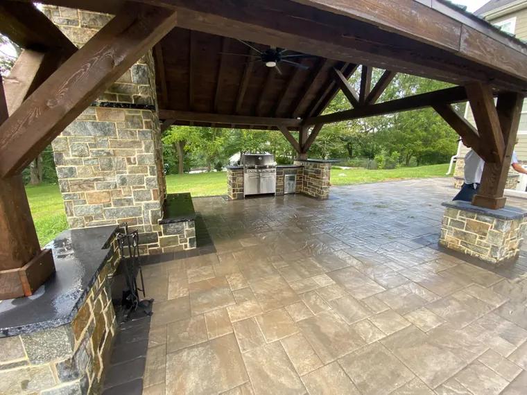 Hardscaping project by DreamScapes Masonry and Concrete in the greater Baltimore area
