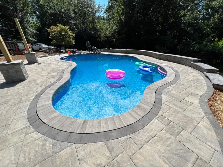 Hardscaping project by DreamScapes Masonry and Concrete in the greater Baltimore area