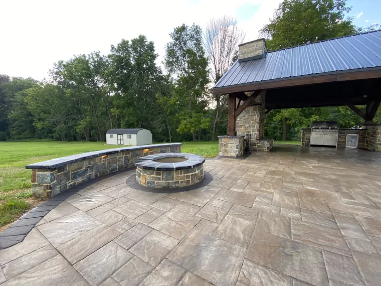 Hardscaping project by DreamScapes Masonry and Concrete in the greater Baltimore area