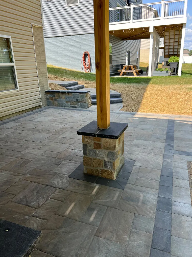 Hardscaping project by DreamScapes Masonry and Concrete in the greater Baltimore area