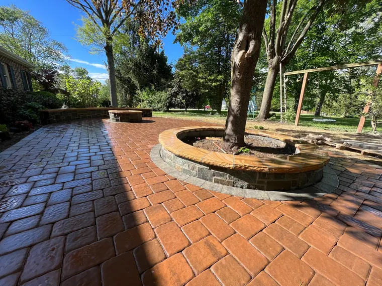 Hardscaping project by DreamScapes Masonry and Concrete in the greater Baltimore area