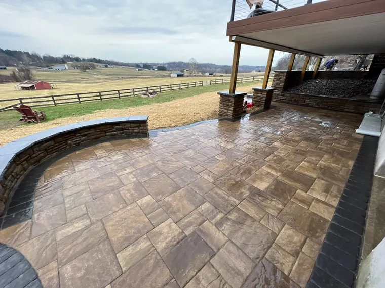 Hardscaping project by DreamScapes Masonry and Concrete in the greater Baltimore area