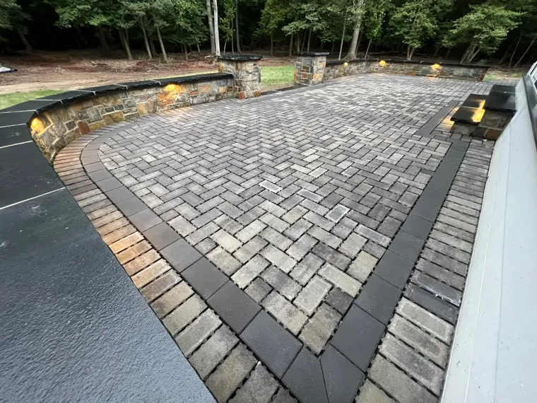 Hardscaping project by DreamScapes Masonry and Concrete in the greater Baltimore area